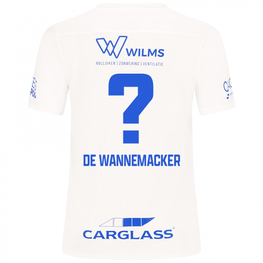 Niño Camiseta August De Wannemacker #0 Blanco 2ª Equipación 2024/25 La Camisa Perú