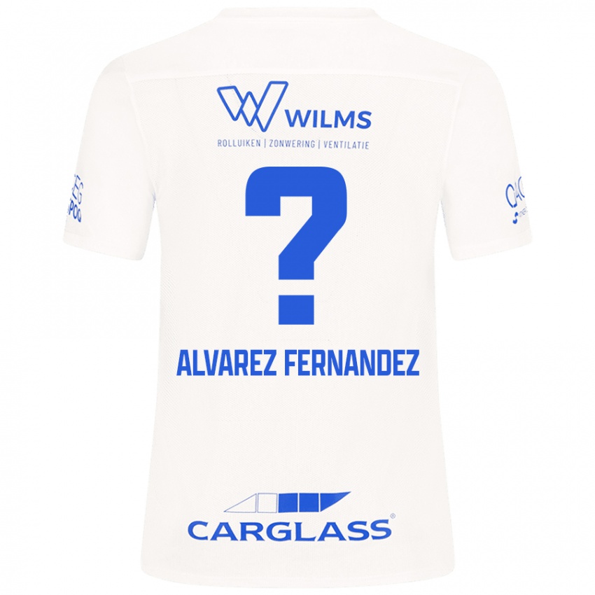 Niño Camiseta Loïc Alvarez Fernandez #0 Blanco 2ª Equipación 2024/25 La Camisa Perú