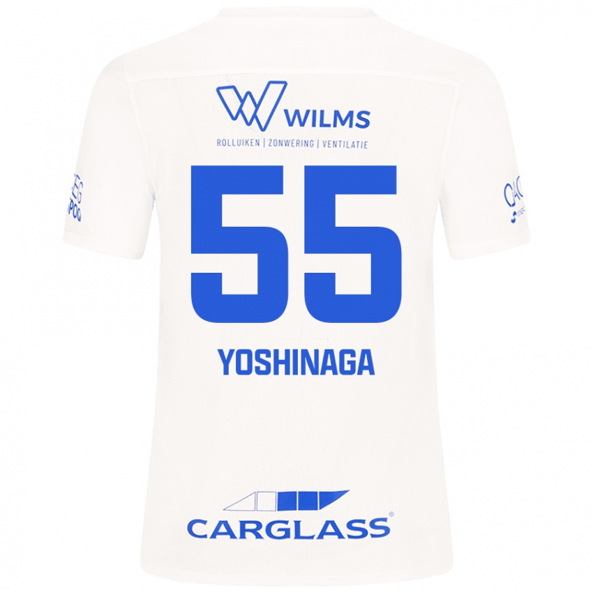 Niño Camiseta Yumeki Yoshinaga #55 Blanco 2ª Equipación 2024/25 La Camisa Perú