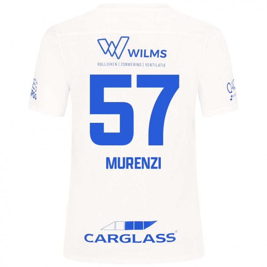 Niño Camiseta Aaron Murenzi #57 Blanco 2ª Equipación 2024/25 La Camisa Perú