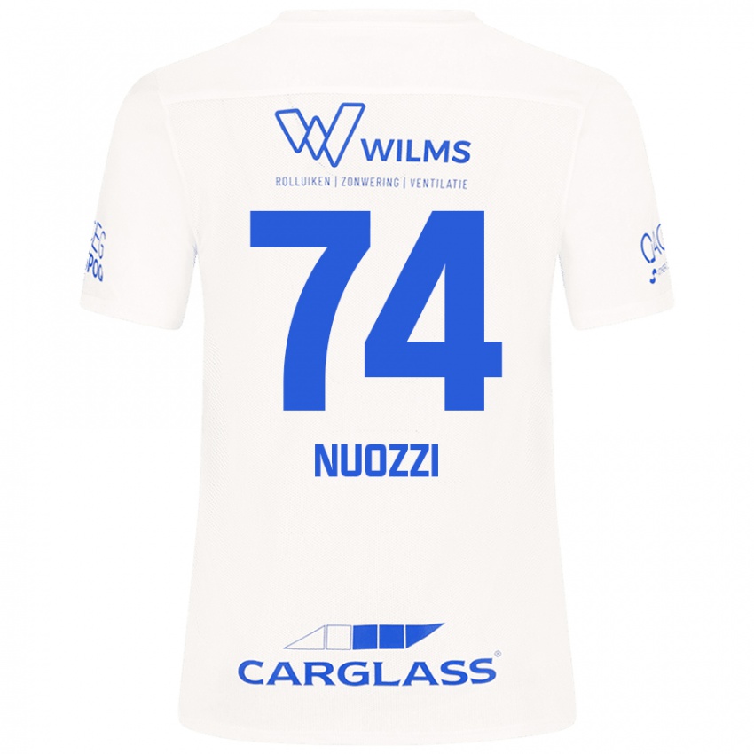 Niño Camiseta Cédric Nuozzi #74 Blanco 2ª Equipación 2024/25 La Camisa Perú