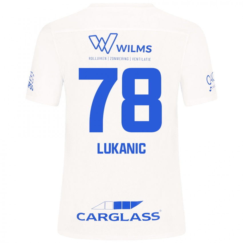 Niño Camiseta Luka Lukanic #78 Blanco 2ª Equipación 2024/25 La Camisa Perú