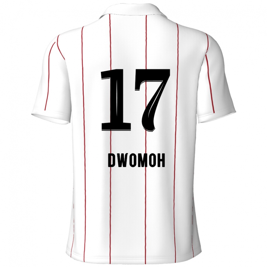 Niño Camiseta Pierre Dwomoh #17 Blanco Negro 2ª Equipación 2024/25 La Camisa Perú