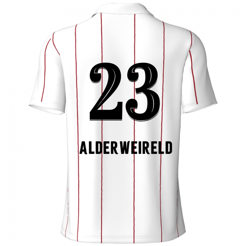 Niño Camiseta Toby Alderweireld #23 Blanco Negro 2ª Equipación 2024/25 La Camisa Perú