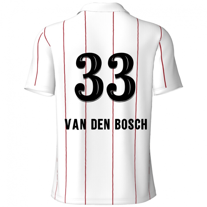 Niño Camiseta Zeno Van Den Bosch #33 Blanco Negro 2ª Equipación 2024/25 La Camisa Perú