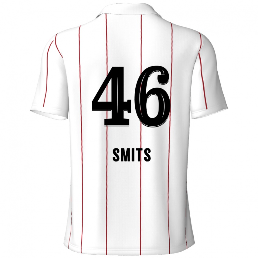 Niño Camiseta Milan Smits #46 Blanco Negro 2ª Equipación 2024/25 La Camisa Perú