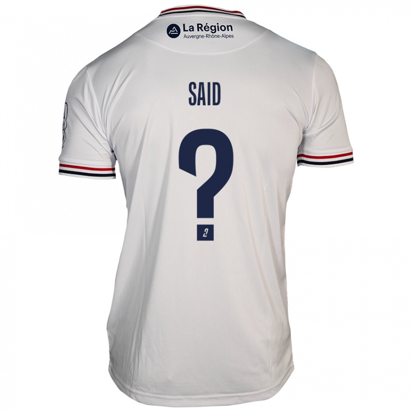 Niño Camiseta Amine Saïd #0 Blanco 2ª Equipación 2024/25 La Camisa Perú