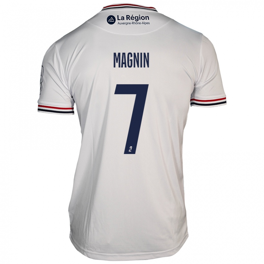 Niño Camiseta Yohann Magnin #7 Blanco 2ª Equipación 2024/25 La Camisa Perú