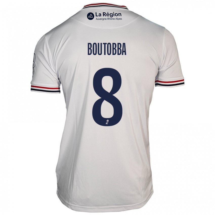 Niño Camiseta Bilal Boutobba #8 Blanco 2ª Equipación 2024/25 La Camisa Perú