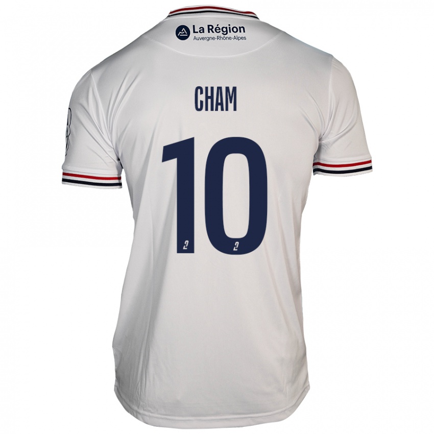 Niño Camiseta Muhammed Cham #10 Blanco 2ª Equipación 2024/25 La Camisa Perú