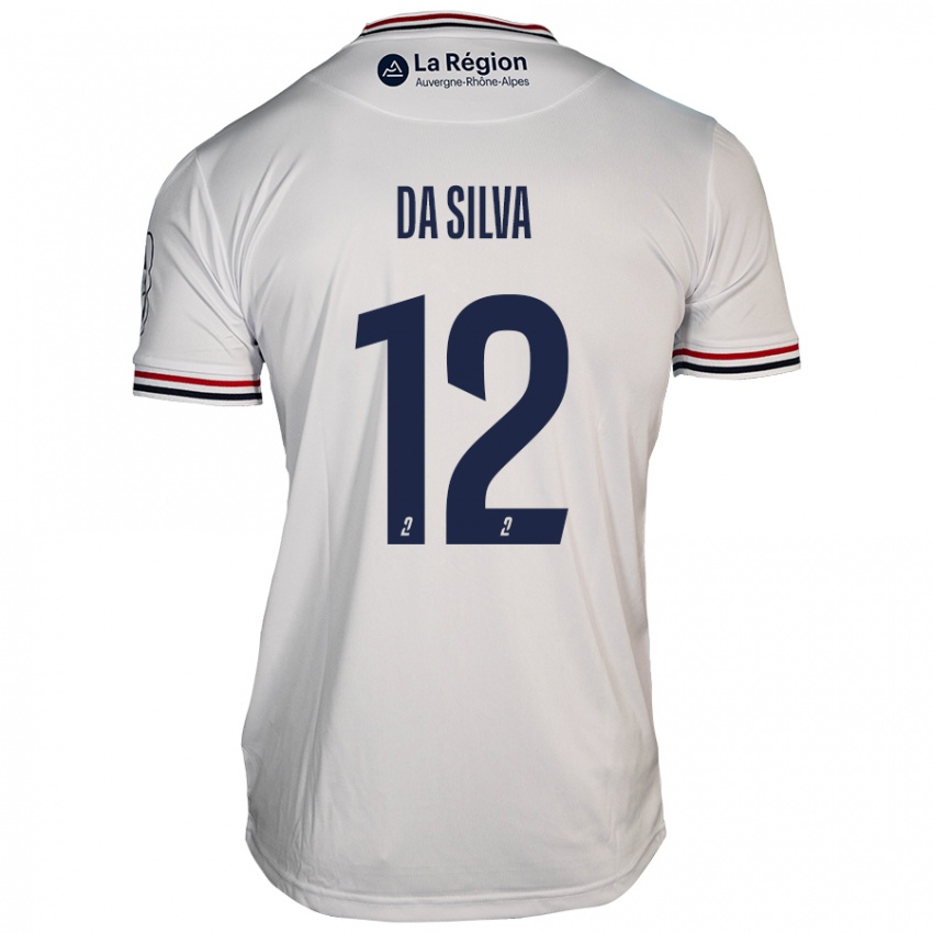 Niño Camiseta Damien Da Silva #12 Blanco 2ª Equipación 2024/25 La Camisa Perú