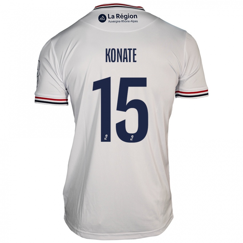 Niño Camiseta Cheick Oumar Konaté #15 Blanco 2ª Equipación 2024/25 La Camisa Perú