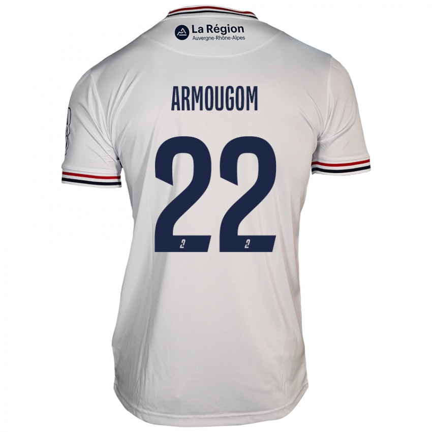 Niño Camiseta Yoël Armougom #22 Blanco 2ª Equipación 2024/25 La Camisa Perú