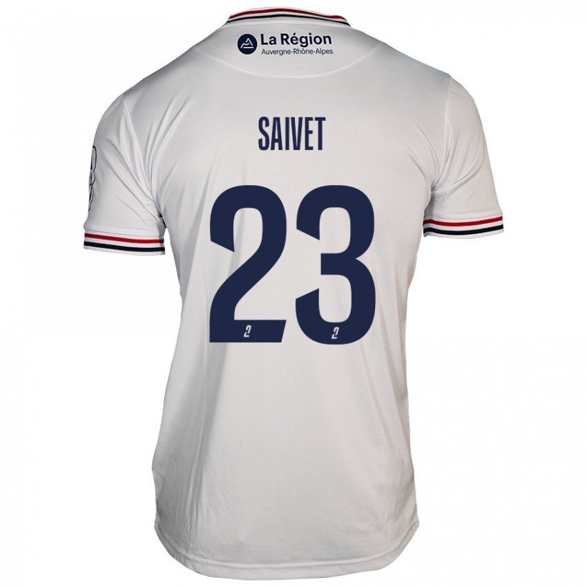 Niño Camiseta Henri Saivet #23 Blanco 2ª Equipación 2024/25 La Camisa Perú