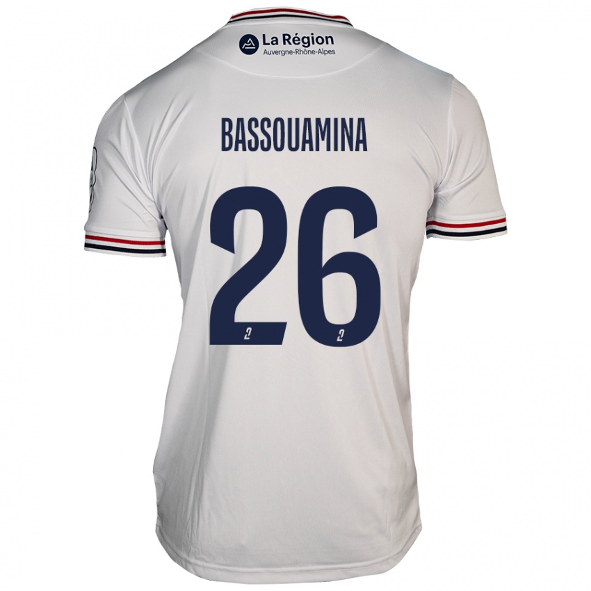 Niño Camiseta Mons Bassouamina #26 Blanco 2ª Equipación 2024/25 La Camisa Perú