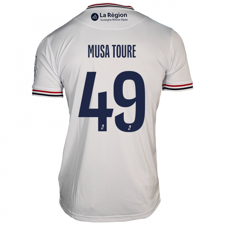 Niño Camiseta Musa Toure #49 Blanco 2ª Equipación 2024/25 La Camisa Perú