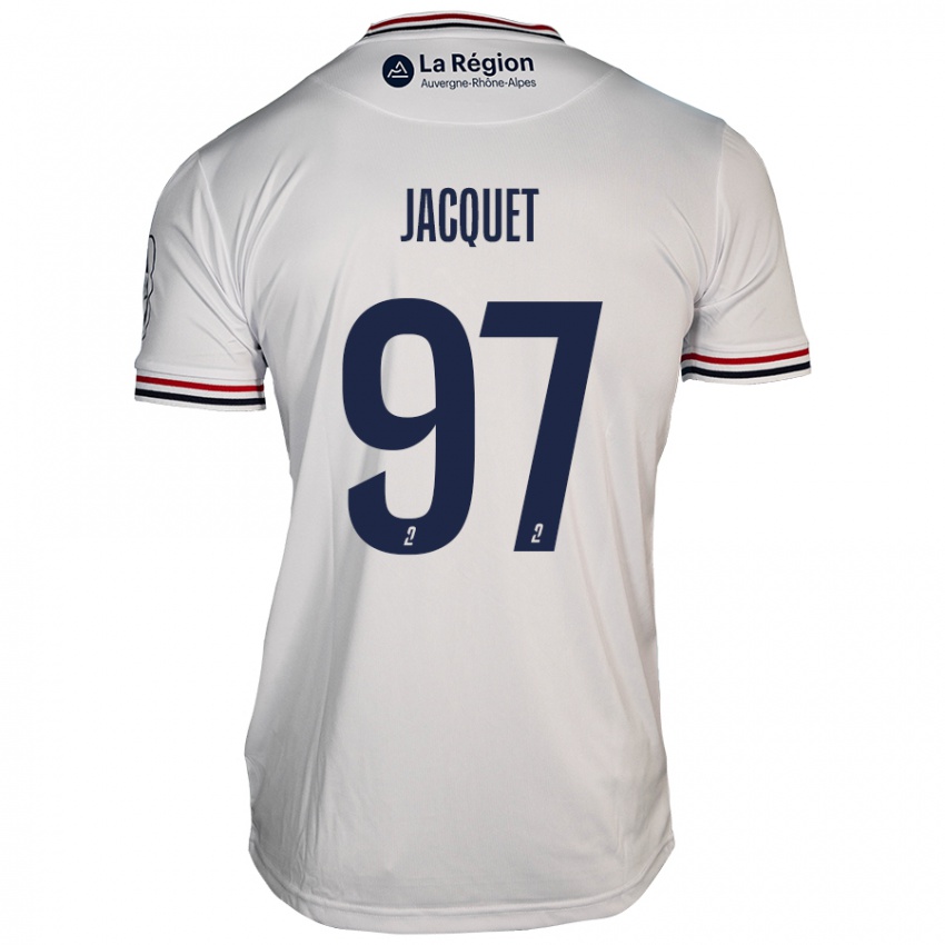 Niño Camiseta Jérémy Jacquet #97 Blanco 2ª Equipación 2024/25 La Camisa Perú