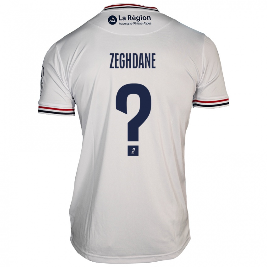 Niño Camiseta Merwan Zeghdane #0 Blanco 2ª Equipación 2024/25 La Camisa Perú