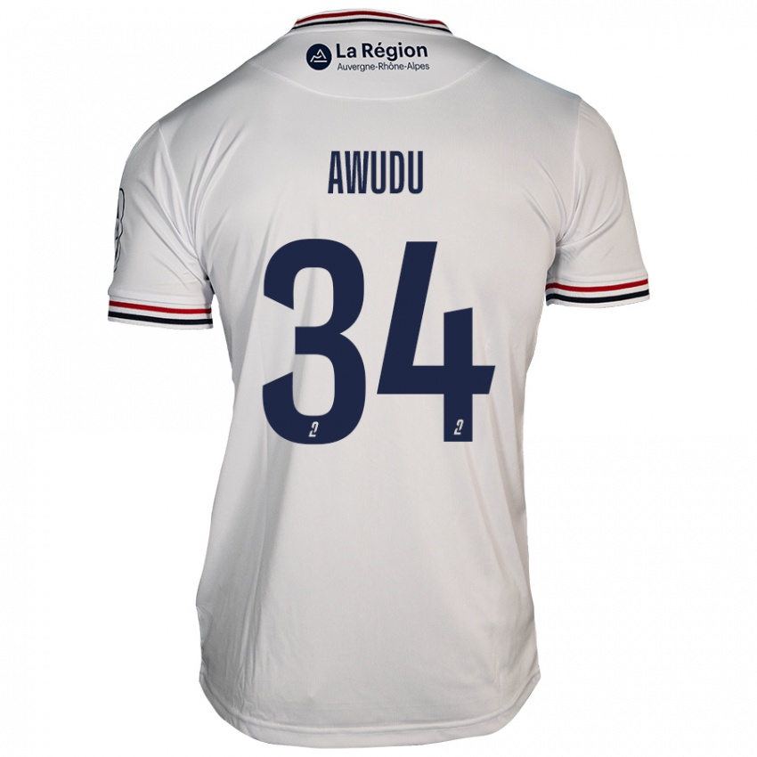 Niño Camiseta Sumaila Awudu #34 Blanco 2ª Equipación 2024/25 La Camisa Perú