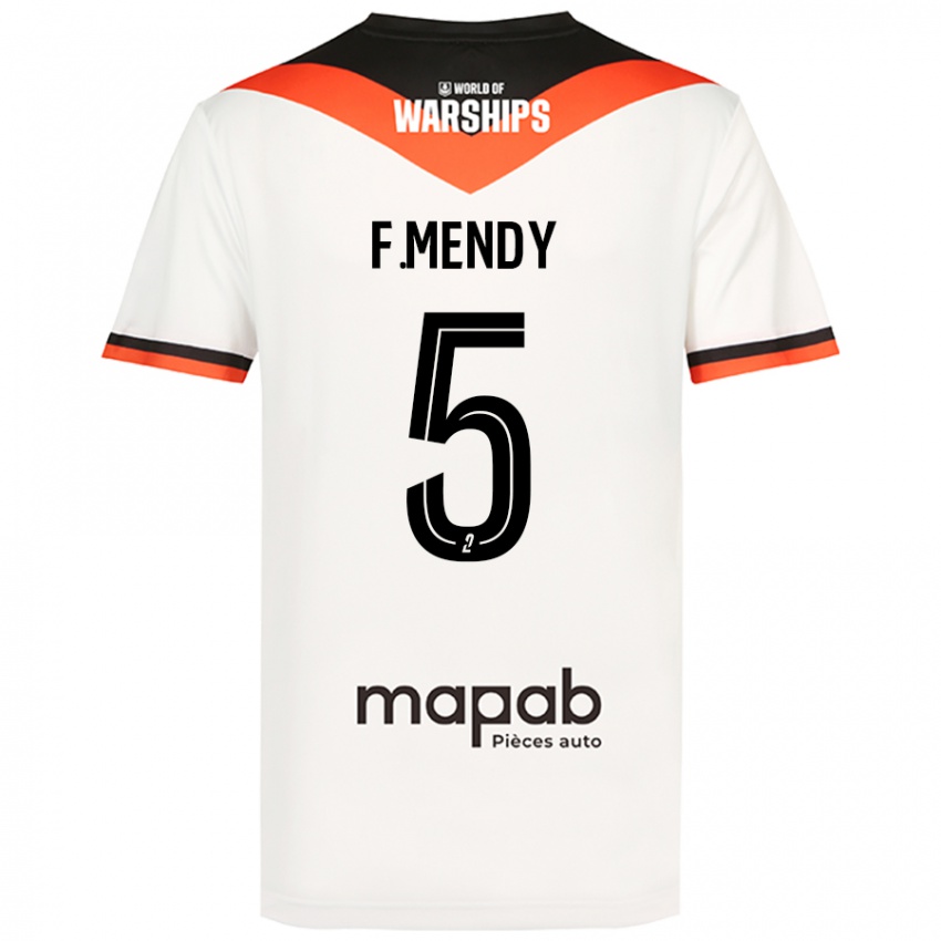 Niño Camiseta Formose Mendy #5 Blanco 2ª Equipación 2024/25 La Camisa Perú