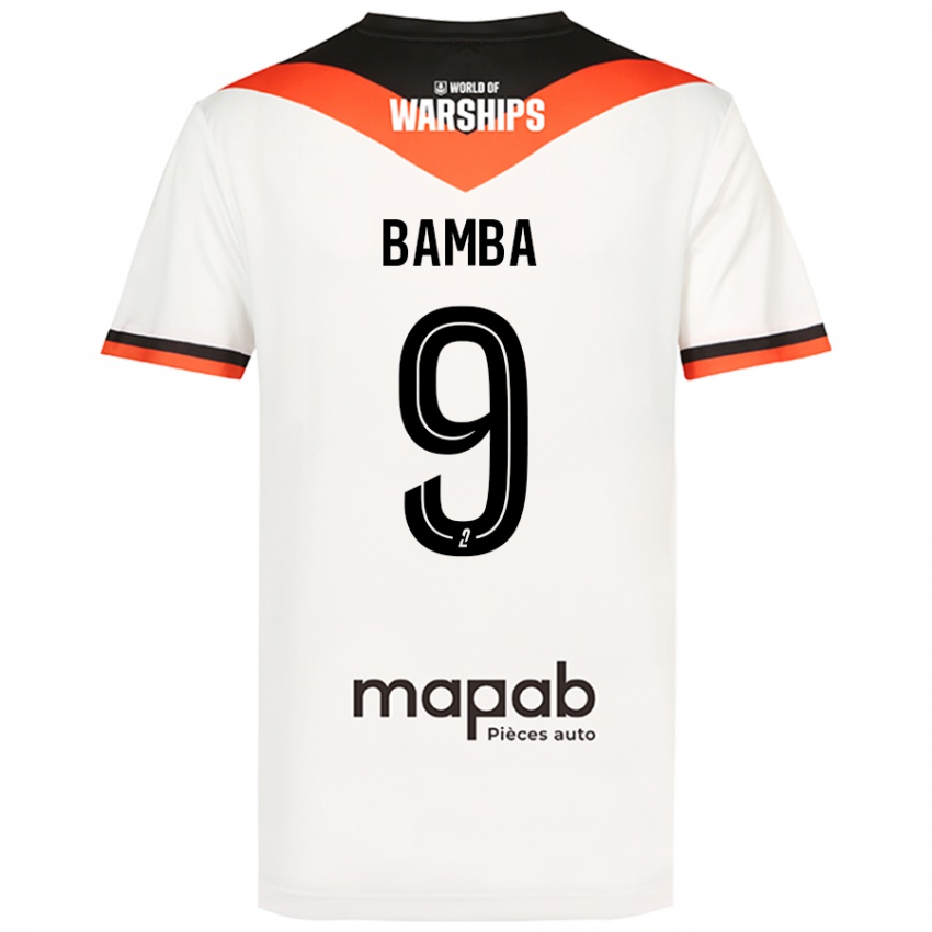 Niño Camiseta Mohamed Bamba #9 Blanco 2ª Equipación 2024/25 La Camisa Perú