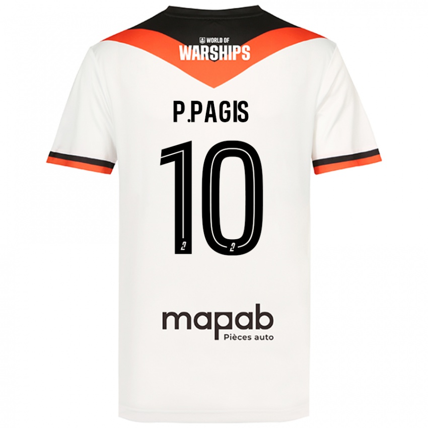 Niño Camiseta Pablo Pagis #10 Blanco 2ª Equipación 2024/25 La Camisa Perú