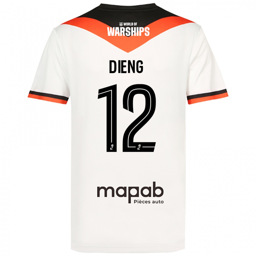 Niño Camiseta Bamba Dieng #12 Blanco 2ª Equipación 2024/25 La Camisa Perú