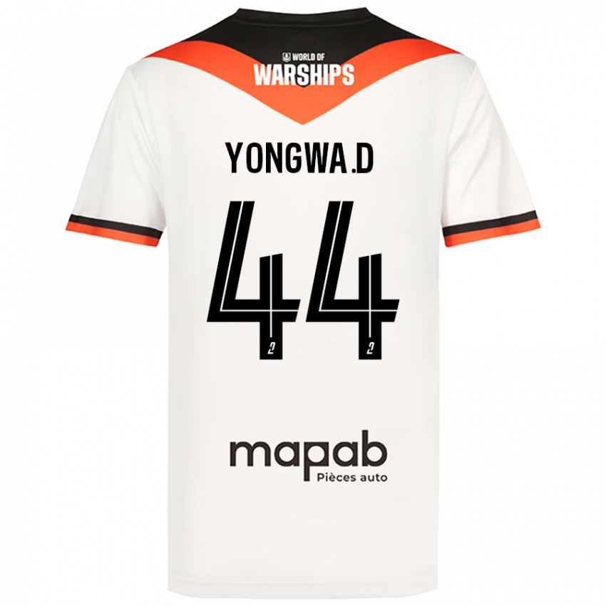 Niño Camiseta Darlin Yongwa #44 Blanco 2ª Equipación 2024/25 La Camisa Perú