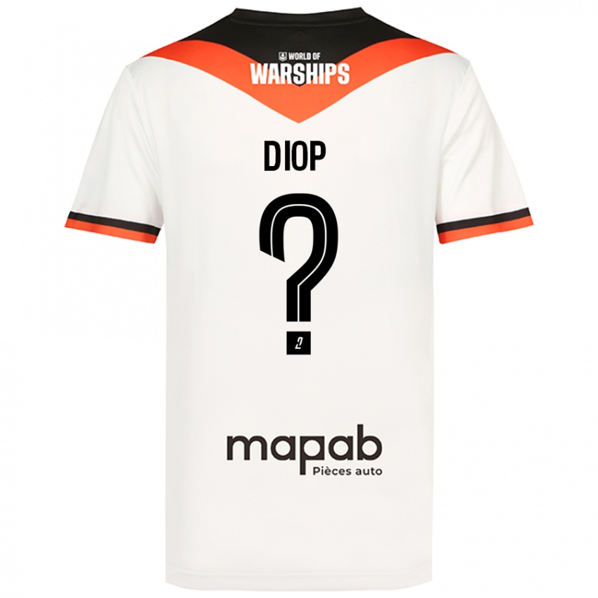 Niño Camiseta Samba Diop #0 Blanco 2ª Equipación 2024/25 La Camisa Perú