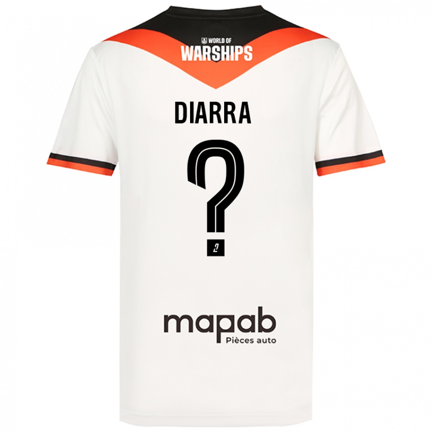 Niño Camiseta Boubakar Diarra #0 Blanco 2ª Equipación 2024/25 La Camisa Perú