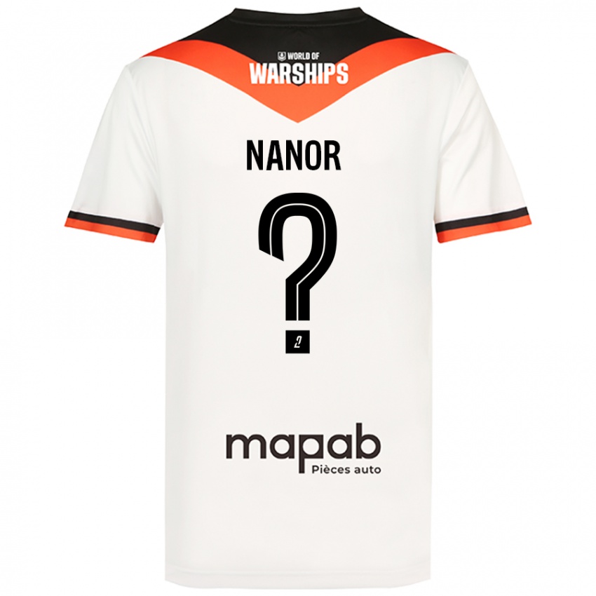 Niño Camiseta Enzo Nanor #0 Blanco 2ª Equipación 2024/25 La Camisa Perú