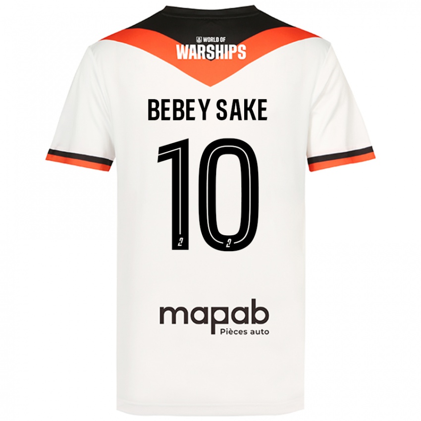 Niño Camiseta Mattéo Bebey Sake #10 Blanco 2ª Equipación 2024/25 La Camisa Perú