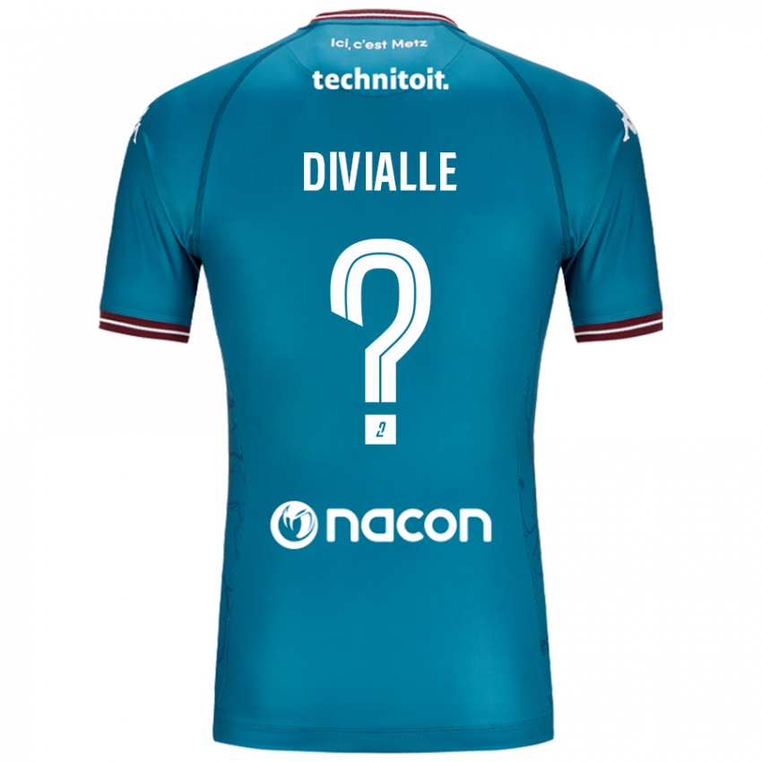 Niño Camiseta Charles Divialle #0 Azul Petróleo 2ª Equipación 2024/25 La Camisa Perú