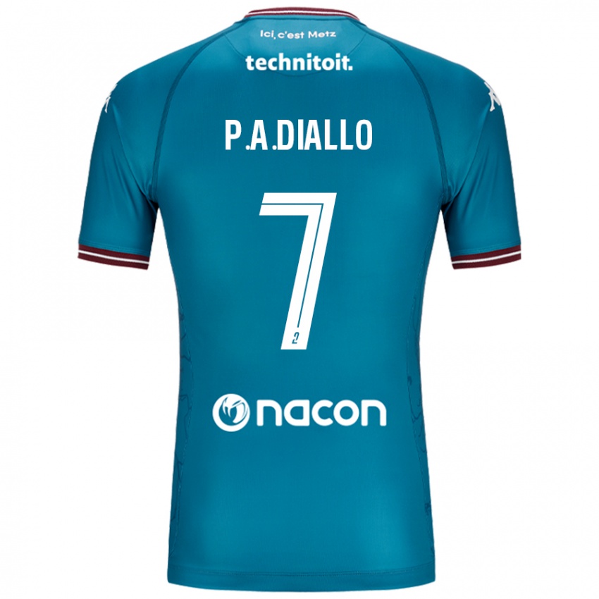 Niño Camiseta Papa Amadou Diallo #7 Azul Petróleo 2ª Equipación 2024/25 La Camisa Perú