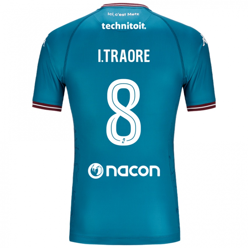 Niño Camiseta Ismaël Traoré #8 Azul Petróleo 2ª Equipación 2024/25 La Camisa Perú