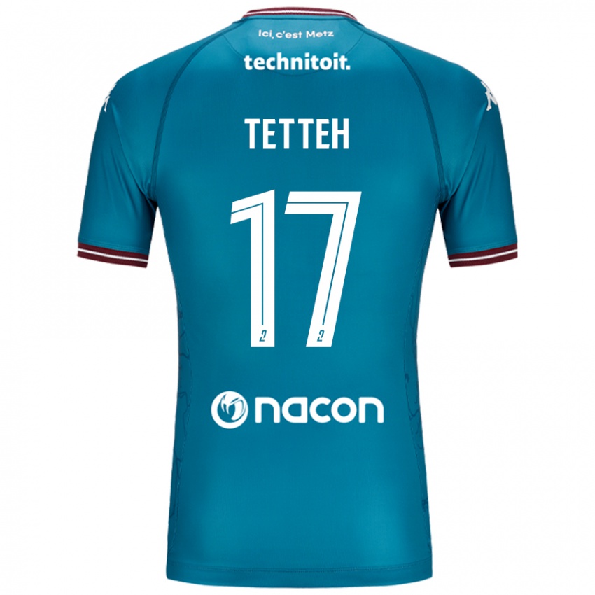 Niño Camiseta Benjamin Tetteh #17 Azul Petróleo 2ª Equipación 2024/25 La Camisa Perú