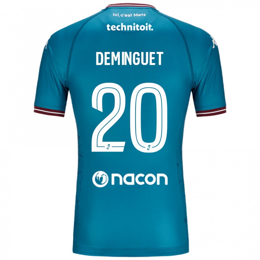 Niño Camiseta Jessy Deminguet #20 Azul Petróleo 2ª Equipación 2024/25 La Camisa Perú