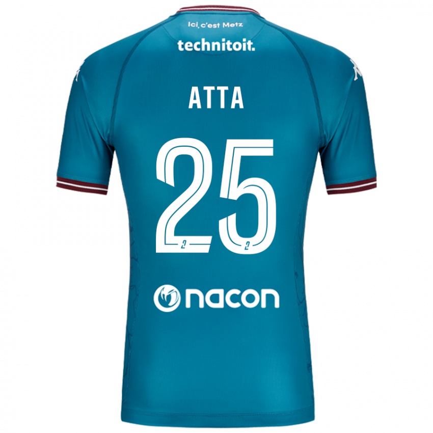 Niño Camiseta Arthur Atta #25 Azul Petróleo 2ª Equipación 2024/25 La Camisa Perú