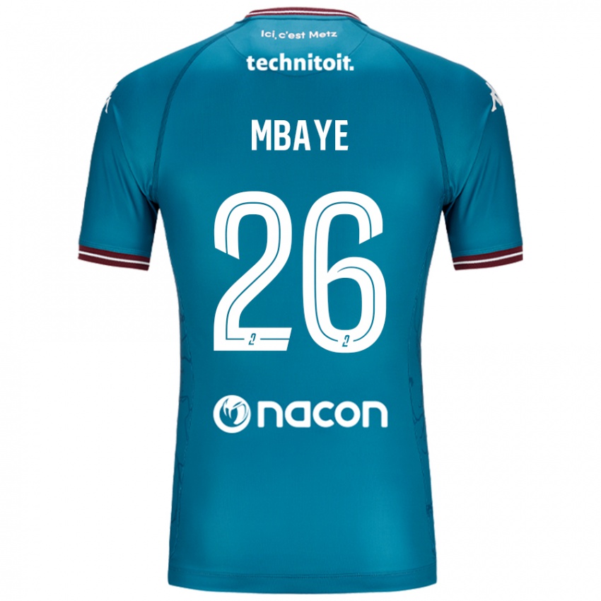 Niño Camiseta Malick Mbaye #26 Azul Petróleo 2ª Equipación 2024/25 La Camisa Perú