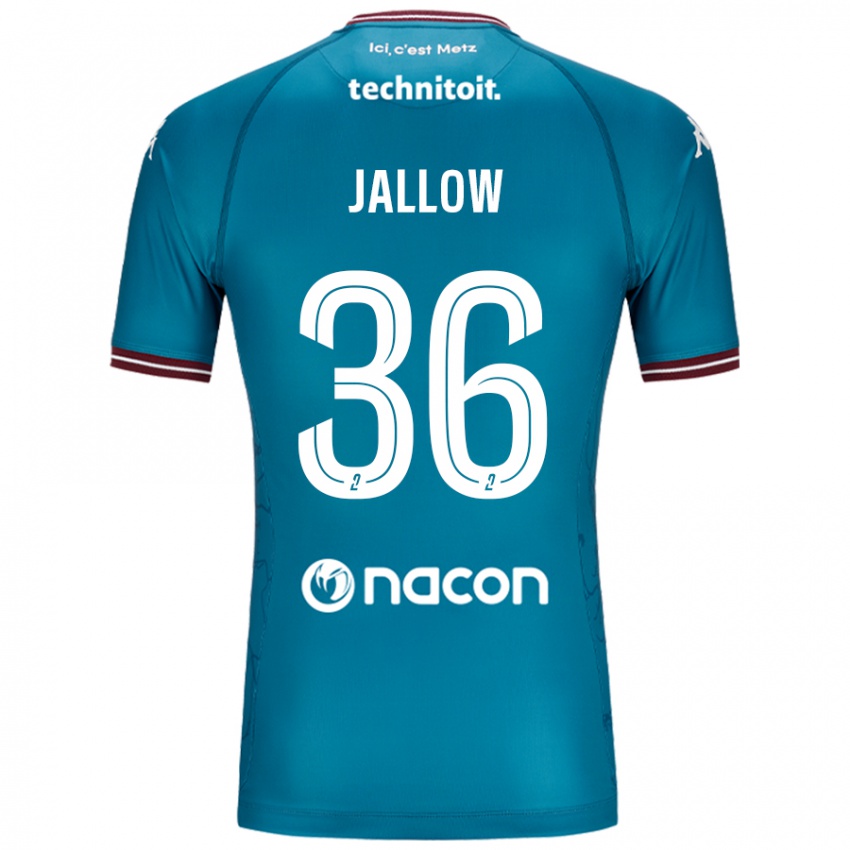 Niño Camiseta Ablie Jallow #36 Azul Petróleo 2ª Equipación 2024/25 La Camisa Perú