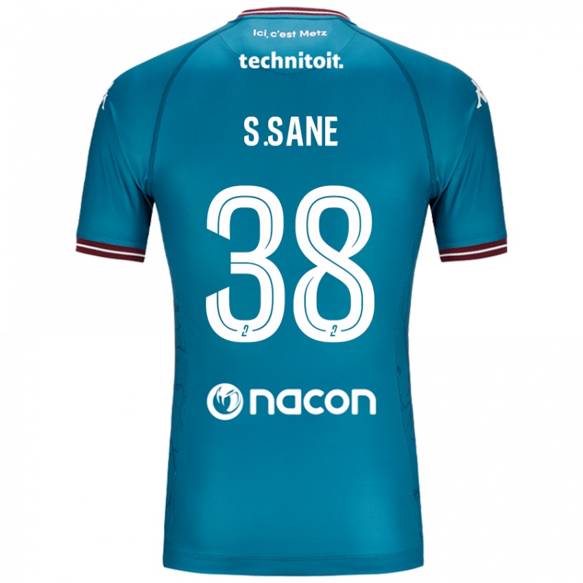 Niño Camiseta Sadibou Sané #38 Azul Petróleo 2ª Equipación 2024/25 La Camisa Perú