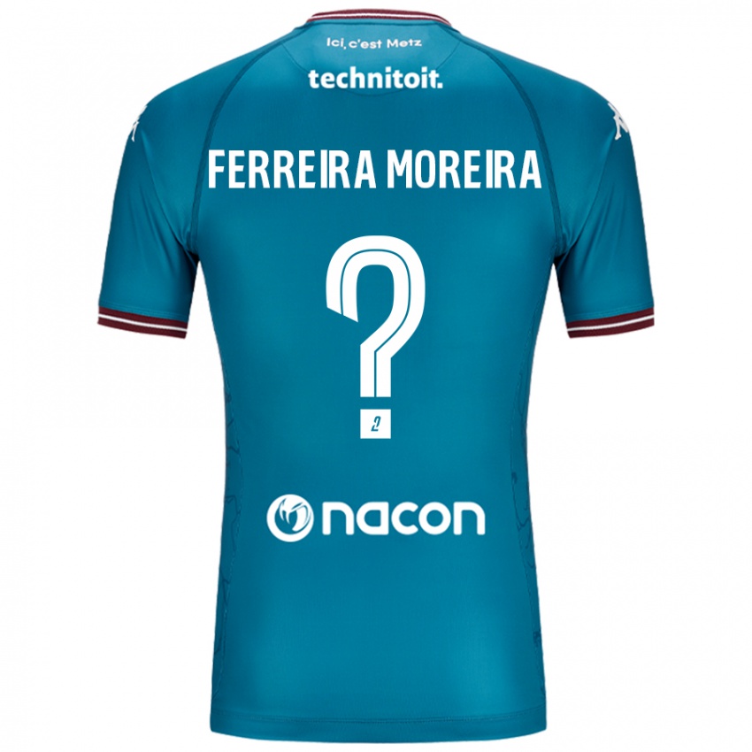 Niño Camiseta Ruben Ferreira Moreira #0 Azul Petróleo 2ª Equipación 2024/25 La Camisa Perú