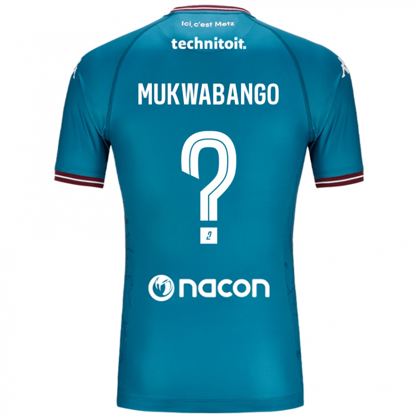 Niño Camiseta Bénit Mukwabango #0 Azul Petróleo 2ª Equipación 2024/25 La Camisa Perú