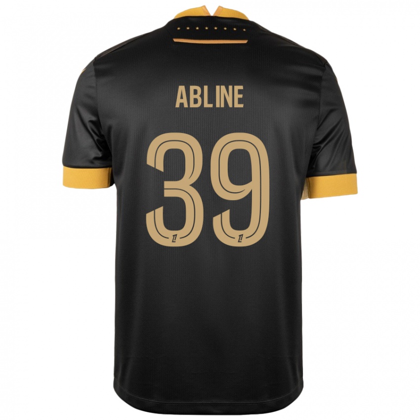 Niño Camiseta Matthis Abline #39 Negro Marrón 2ª Equipación 2024/25 La Camisa Perú