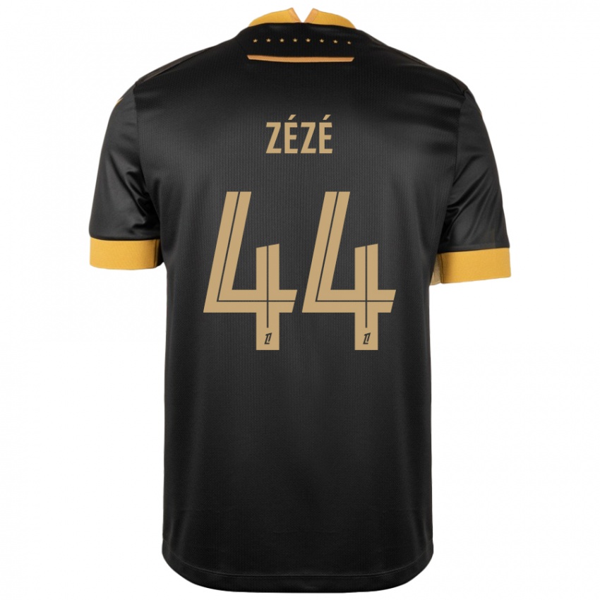 Niño Camiseta Nathan Zézé #44 Negro Marrón 2ª Equipación 2024/25 La Camisa Perú