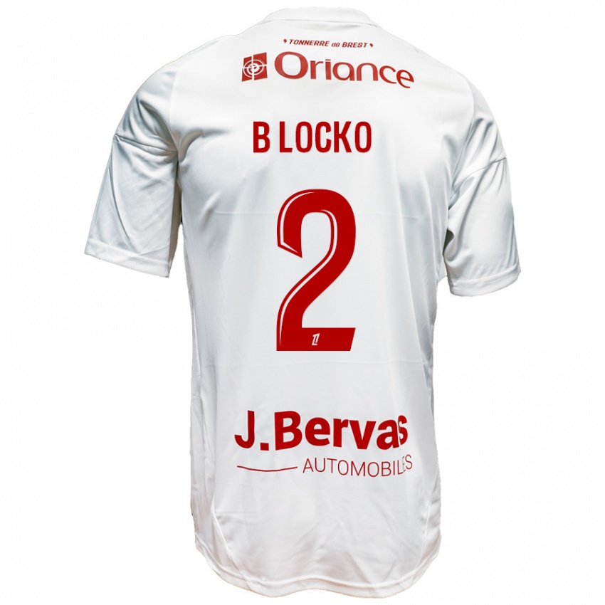 Niño Camiseta Bradley Locko #2 Blanco Rojo 2ª Equipación 2024/25 La Camisa Perú