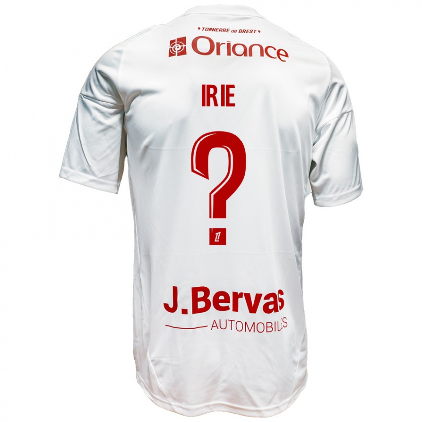 Niño Camiseta Paris Irie #0 Blanco Rojo 2ª Equipación 2024/25 La Camisa Perú