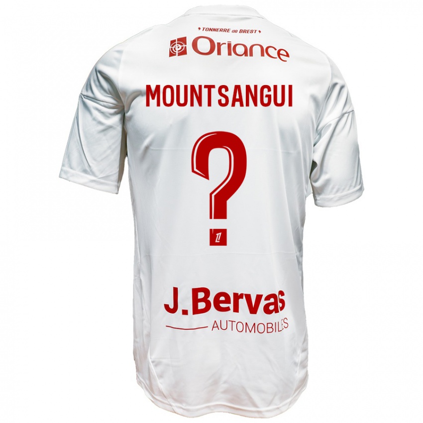 Niño Camiseta Warren Mountsangui #0 Blanco Rojo 2ª Equipación 2024/25 La Camisa Perú