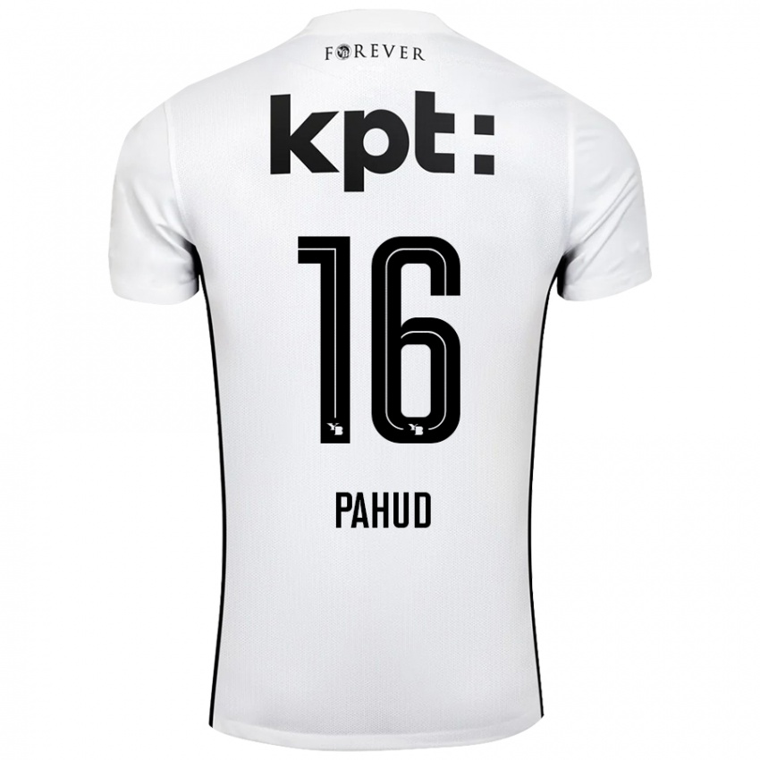 Niño Camiseta Ciril Pahud #16 Blanco Negro 2ª Equipación 2024/25 La Camisa Perú