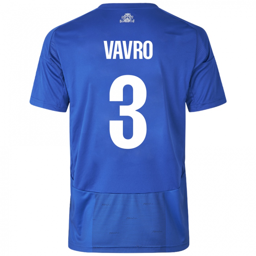 Niño Camiseta Denis Vavro #3 Blanco Azul 2ª Equipación 2024/25 La Camisa Perú